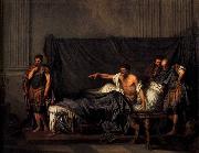 GREUZE, Jean-Baptiste Septimius Severus and Caracalla France oil painting artist